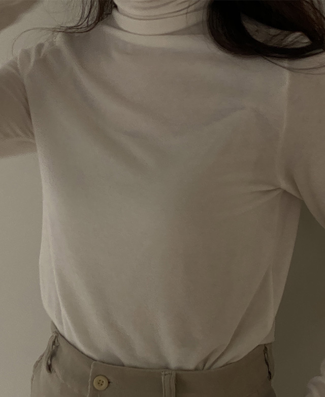 도슨 울 터틀넥 티셔츠 (3color),kindabeige